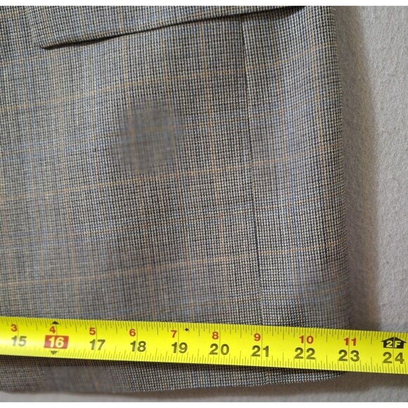Lauren Ralph Lauren Men Glen Plaid Blazer 40R Sport Coat Silk Wool Union Made CA - Picture 11 of 15